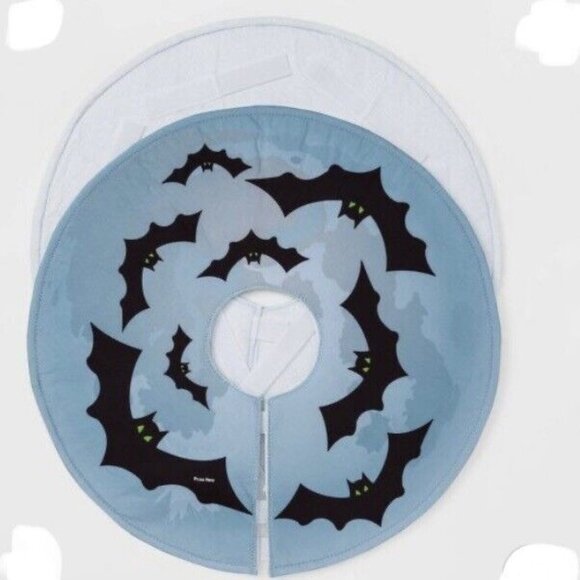 Light Up Bats Electric Bicycle Wheel Cover Set Halloween Spooky Blue Bike Parade - Picture 5 of 9